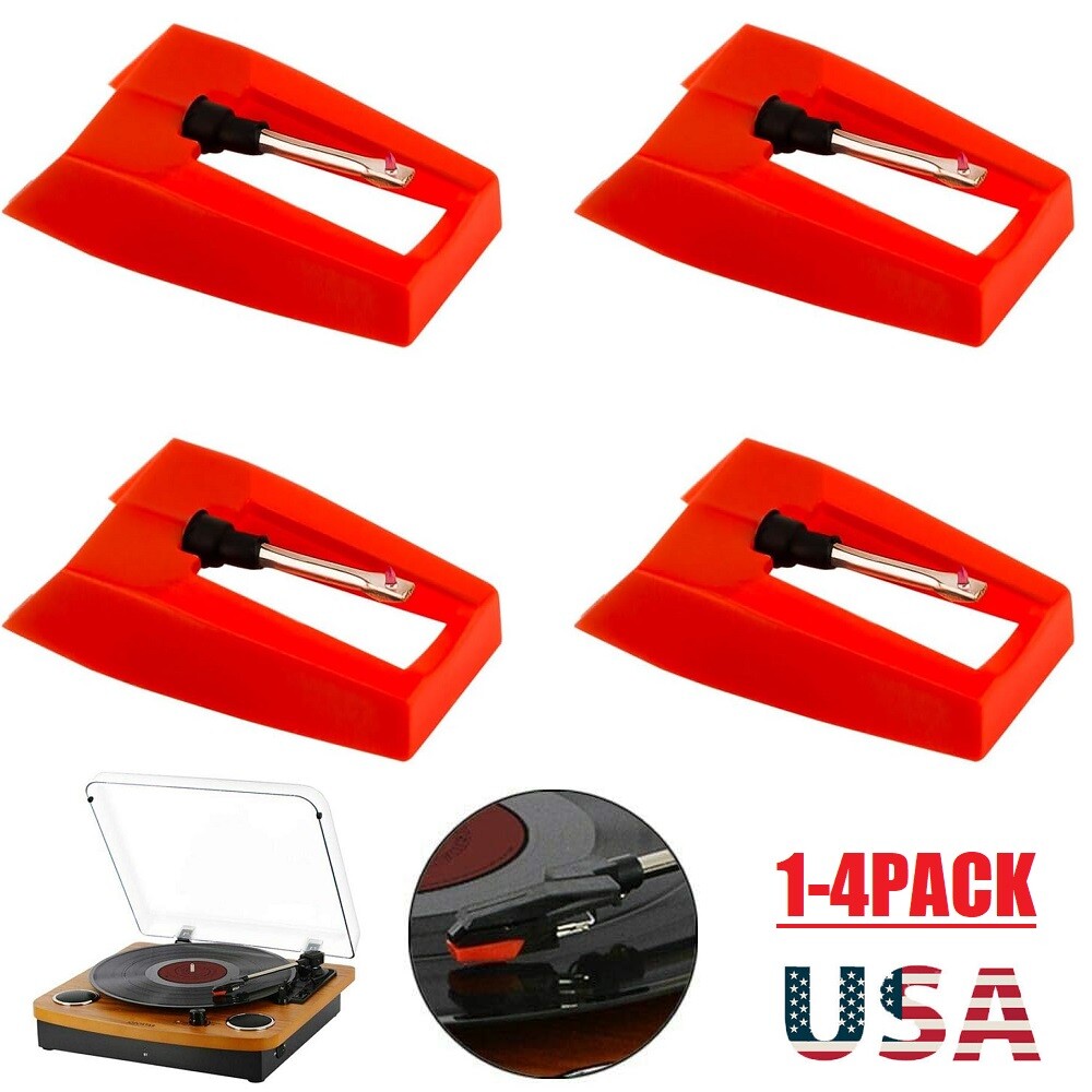 4-Pack Diamond Stylus Replacement Needles for Crosley Record Players