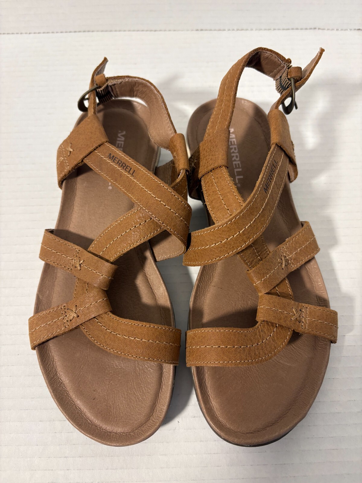 Merrell Sandali Donna Tabacco Marrone US Taglia 6