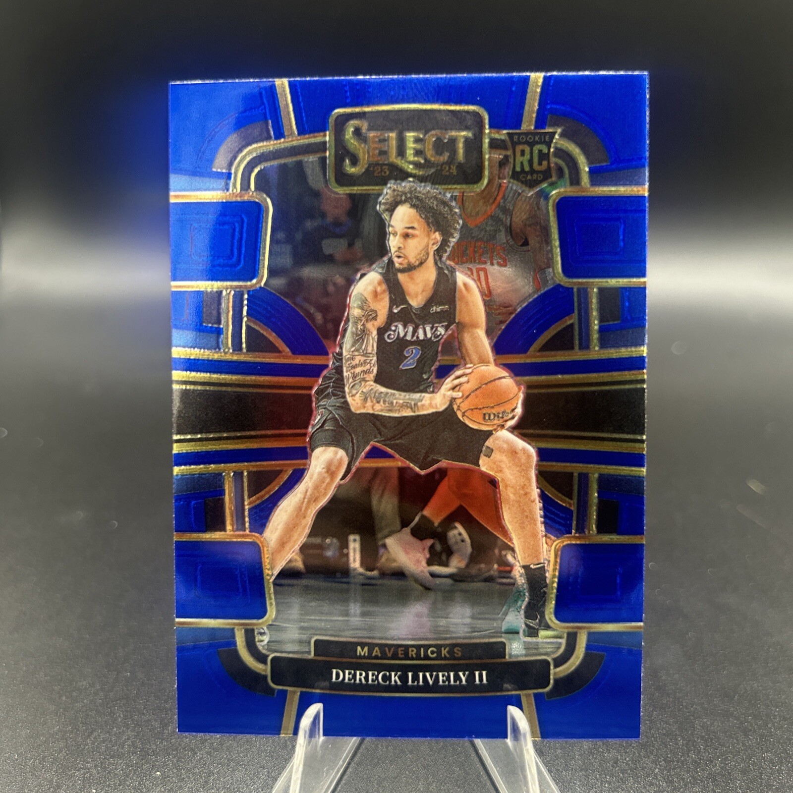 2023-24 Panini Select Dereck Lively II Concourse Blue Prizm Rookie #76 Mavericks