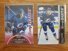 2021 22 Upper Deck Ross Colton Young Guns Lot! Base And Canvas #224 & C104 