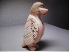 ZUNI FETISH F-1386 PINK SERPENTINE EAGLE BY TAYLOR GIA