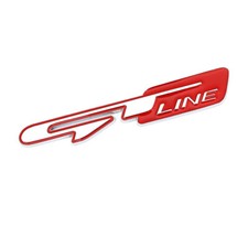 1x Alloy Gt Line Emblem Badge Sticker For Rio Forte Optima Stinger Sorento K5