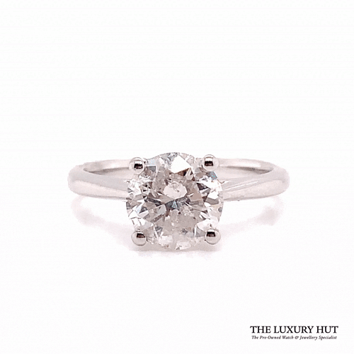 Platinum 2.10ct Diamond Solitaire Engagement Ring – See Full Description Below - Picture 2 of 7
