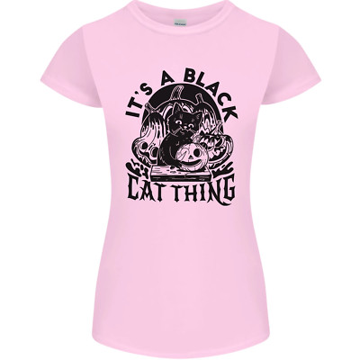 Its a Black Cat Thing Halloween Damen Petite Cut T-Shirt