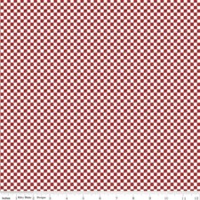 Riley Blake Check Please C820 Barn Red Cotton