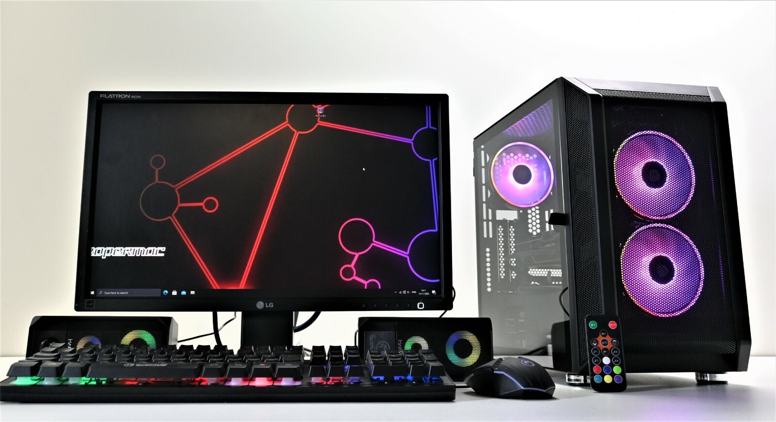 Home Office Gaming PC Setup 22" i7 CPU 8GB RAM 4GB GTX 1650 Windows10 Wifi - Picture 11 of 12