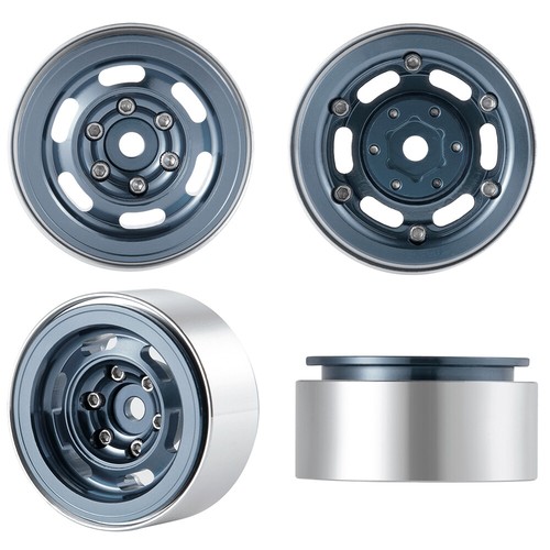 FLYXM Metal 1.0" Beadlock Wheel Rims for Axial 1/18 Traxxas TRX4M RC Crawler Car - Picture 30 of 37
