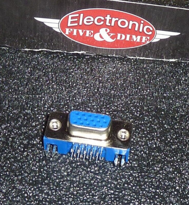 TEXCON D-SUB VGA R/A Footprint 5mm Receptacle 996510003704