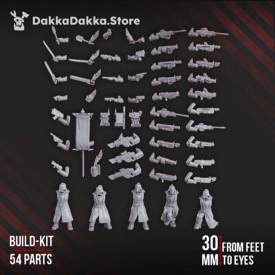 2nd Death Division Grenadier Squad Build Kit - Sci-Fi Wargaming Miniatures