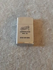 1974 Zippo Slim Lighter CMC Communication Manufacturing Company