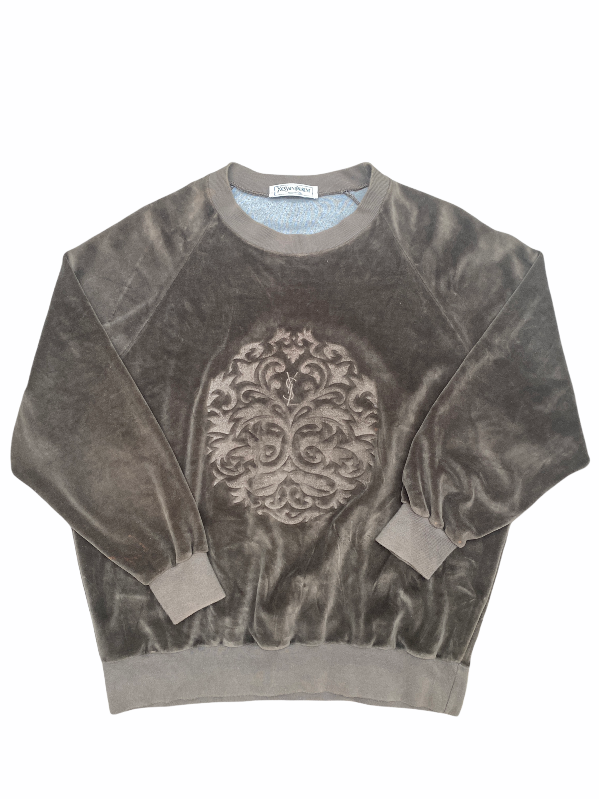 Pantaloni Yves Saint Laurent Variazione Marroni Moleskin + Maglione Taglia S Small