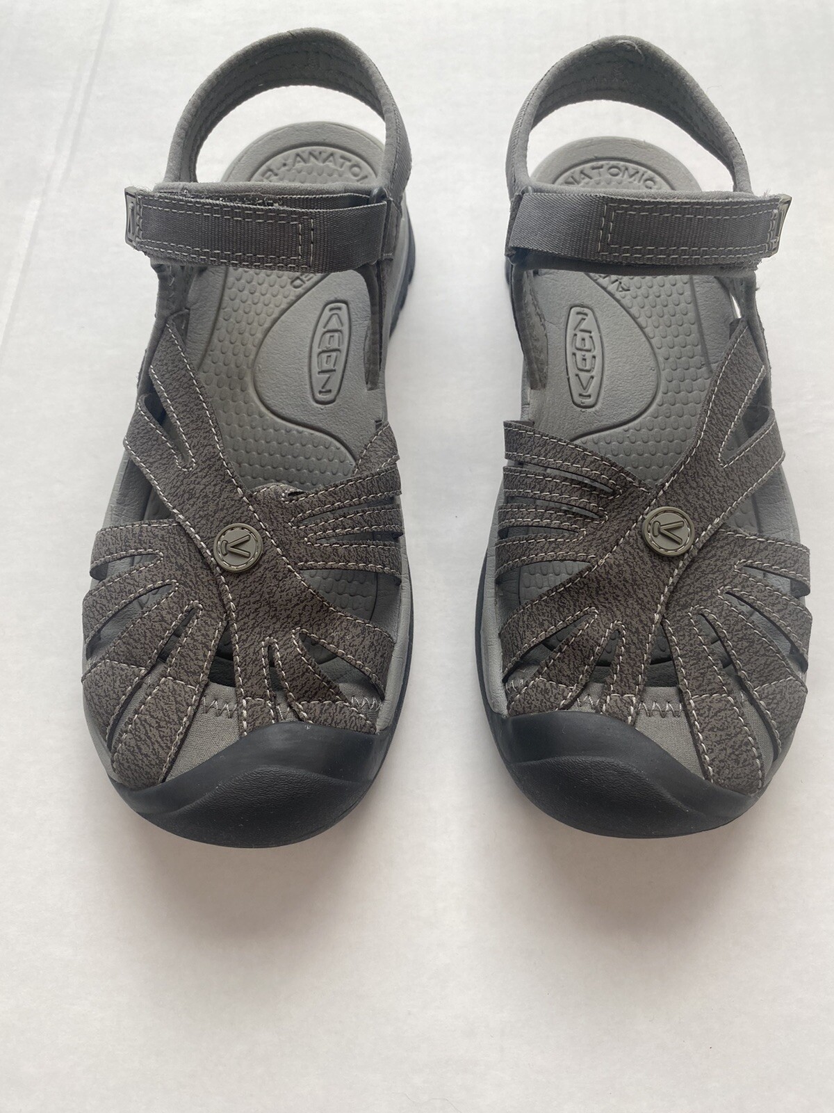 Sandali KEEN Rose 9 5 US in pelle marrone escursionismo passeggio scarpe lavabili ad acqua