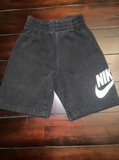 EUC Nike Boys Youth Lightweight French Terry Shorts Black Size 7 86G710 023