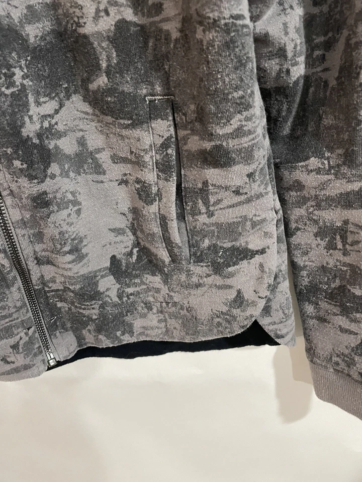 Sudadera con capucha Lole XS negra/gris con cremallera completa  Foto 4 de 4