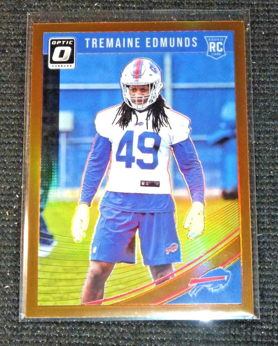 2018 Panini Optic Tremaine Edmunds #107 Bronze Prizm Refractor RC Rookie Buffalo