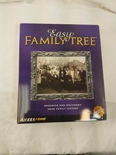 EASY FAMILY TREE Sierra PC SOFTWARE Big Box Complete 1998 NEW SEALED