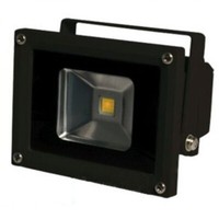 Led Spot Outdoor Baustrahler Objektstrahler, Schwarz, 10W, Dimmbar, IP65 - Gelb