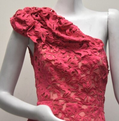 $2950 NEW Marchesa Couture One Shoulder Dress SILK Cut Out Mini Pink Coral 8 | eBay $2950 NEW Marchesa Couture One Shoulder Dress SILK Cut Out Mini Pink Coral 8 | eBay
