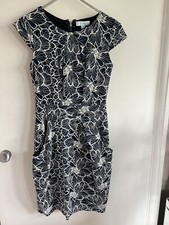 Blue vanilla Woman Blue And White Lace Dress Size 8 XS