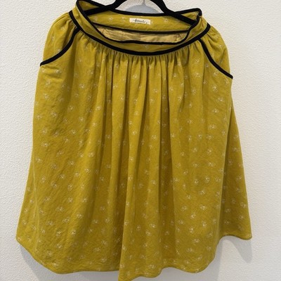 Faveur Eclectic Unique Boutique All Over Bicycle Print A-Line Skirt Vtg Inspired