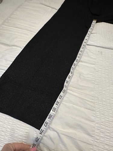 Nanette Lapore Black Shimmer Lurex Lounge Pants Women’s Size Medium NWT - Picture 3 of 11