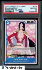 2022 One Piece ST03 EN Super Pre-Release #013 Boa Hancock PSA 10 GEM MINT
