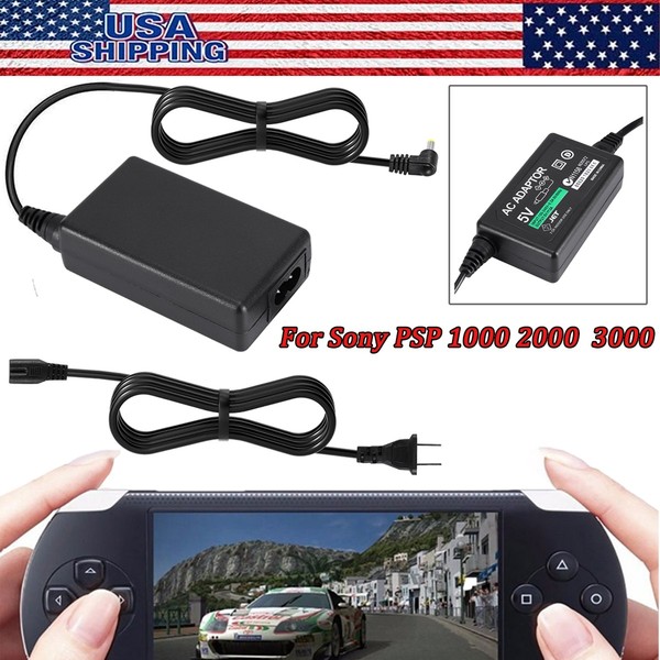 Cargador PSP Adaptador de CA Hogar Viaje Cargador de Pared para PSP 1000 2000 3000 Series