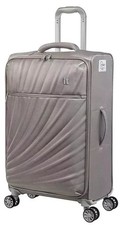 it Luggage Large Divinity 8 Wheel 80cm Soft Case Suitcase with Handle Milk Tea