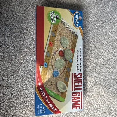 Think Fun Memory Shell Game Mind Puzzle Challenges-100% Complete- unopened