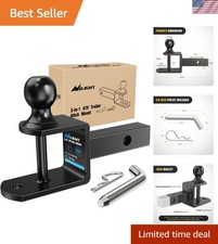 3 In 1 Atv Utv Multi Hitch Mount Fits 1-14 Receiver With 2 Inch Ball Hitch ...
