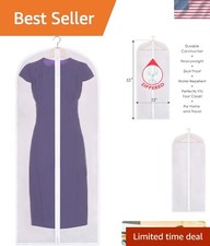 Large Clear Garment Bag 53x23   Water Repellent, Dust Proof Clothing Storage