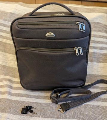 Samsonite Khaki Overnight Shoulder Travel Flight Bag Adjustable Strap
