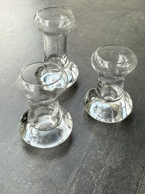 ROSENTHAL STUDIO LINE KERZENSTÄNDER Bleikristall Drei Stück Benutz