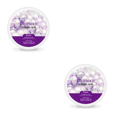 Deoproce Natural Skin Pearl Nourishing Cream 100g*2Pcs / FREE SHIPPING