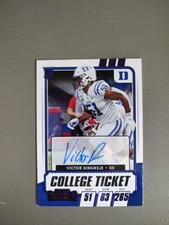 2021 Panini Contenders Draft Picks - College Ticket Autographs Victor...