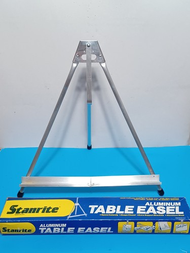 Vintage Stanrite #152 Aluminum Table Easel In Original Box USA 20” X 24” Canvas