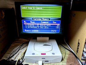 Sega Saturn White Console Power Memory BioHazard  Nights Box Manual