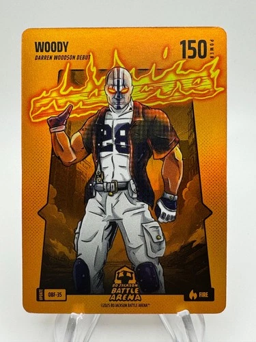 Bo Jackson Battle Arena DARREN WOODSON WOODY Orange Battlefoil Fire OBF-35
