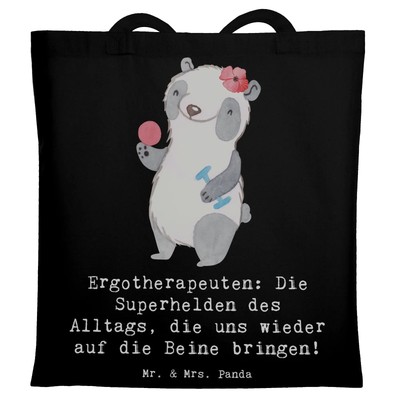 Tragetasche Ergotherapeutin Superhelden - Geschenk Erkrankung Ergotherapie