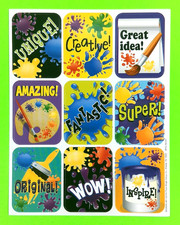 Eureka Paint Encourging Words Sticker Sheet R...