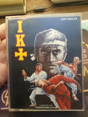 INTERNATIONAL KARATE PLUS COMMODORE 64 ORIGINAL GAME CASSETTE C64 IK+ SYSTEM 3