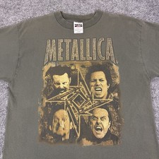 Vintage 1996 Metallica Load Tour Shirt Mens XL Green 96/97 Concert Band Rock Tee