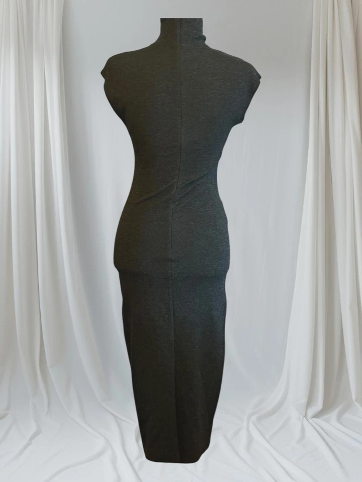 Vestido midi gris oscuro para mujer Theory talla P Foto 2 de 4