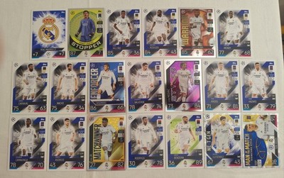 Match Attax 22/23 Real Madrid Team Set Full Alle 20 Karten 2022/2023