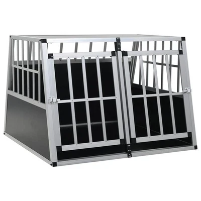 Cage pour Chien à Double Porte 94x88x69 cm Niche Caisse de Transport vidaXL - Photo 1/4