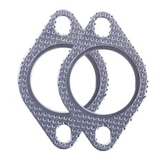 Exhaust Flange Gasket 1.5 Inch 2 Pcs 2-Bolt for Front Down mid catback ID1.5