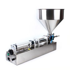Pneumatic Liquid Filler Horizontal Paste Filling Machine Single-head 50ml-500ml