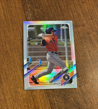 Colin Barber 2021 Topps Pro Debut Chrome Refractor PDC-110 Astros Hooks /99