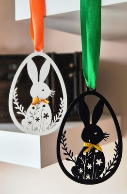 Osterhase Hängedeko 3D Druck Hase Ornament Frühling Wohndeko Gif