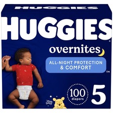 Huggies Disposable Overnight Diapers - Size 5 - 100ct 0.39 per diaper